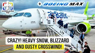 TRIP REPORT | The Biggest Blizzard I've Ever Seen! | AirBaltic & Ryanair | Vienna to Stockholm