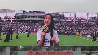 She is back! Malea Emma sings the National Anthem at LA Galaxy game vs. Nashville SC