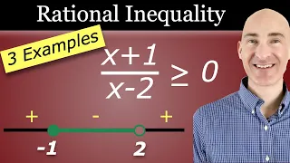 Solving Rational Inequalities Using the Number Line and Test Intervals