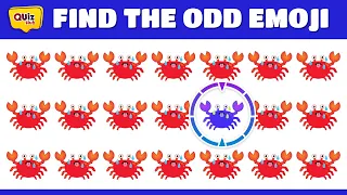 FIND THE ODD EMOJI OUT by Spotting The Difference! | Odd One Out Puzzle | Find The Odd Emoji Quizzes