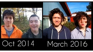 2 Brothers 1 Time Lapse (17 months of hair growth)