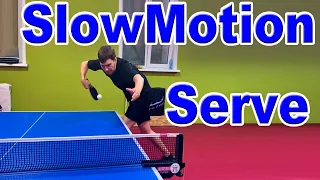 SlowMotion Моя любимая подача | Подача в настольном теннисе