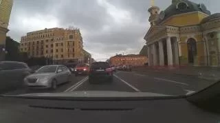 Driving in Kiev, Ukraine [28] (С Крещатика на Подол - В.Вал)