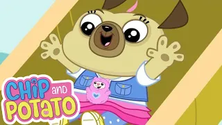 Chip and Potato | Stomp and Stamp's Slide | Cartoons For Kids | Watch More on Netflix
