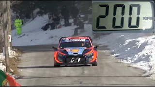 Rallye Monte Carlo 2023 flat out at 200 km/h