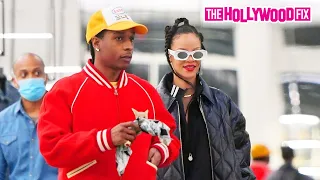Rihanna & ASAP Rocky Set Out On An All Day Shopping Spree Together In The Streets Of N.Y.