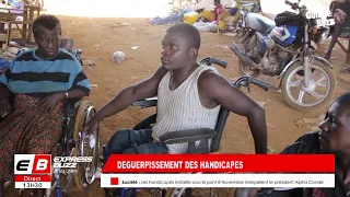 Conakry : Deguerpissement des Handicapés installés sous le pont 8 Novembre