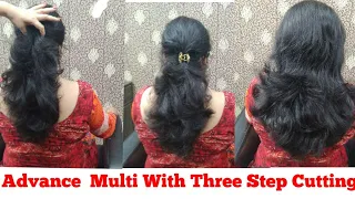 Advance Multi With Three Step  Cut | Multi With Three Step cutting step by step Very easy method |