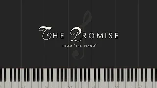 The Promise (from "The Piano") - Michael Nyman  Synthesia Piano Tutorial