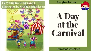 A DAY AT THE CARNIVAL -Read along animated picture book with English subtitles about Stranger Danger