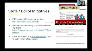 GODORT & PPIRS’s Webinar on US and International Elections