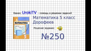 Задание №250 - ГДЗ по математике 5 класс (Дорофеев Г.В., Шарыгин И.Ф.)