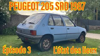 BARN FIND PEUGEOT 205 SRD 1987 : l’état des lieux