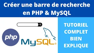 TUTO PHP - Créer une Barre de Recherche en PHP & MySQL