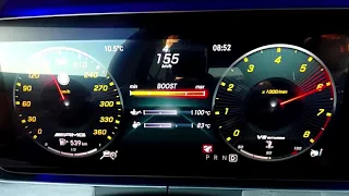 0 312 km/h   new Mercedes AMG GT 63 S acceleration