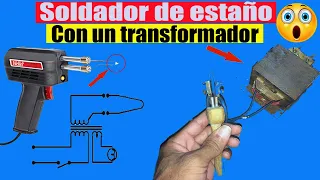 Potente Soldador de estaño con un Transformador de Microondas 👌👍