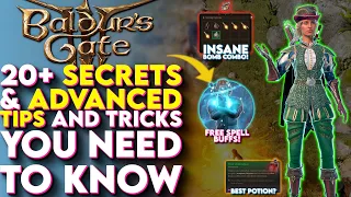 20+ Secrets and ADVANCED Tips and Tricks Baldurs Gate 3 Doesn’t Want You To Know - (BG3 Tips)