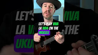 Viva La Vida Ukulele Tutorial - Coldplay #shorts #ukulele #tutorial #lesson