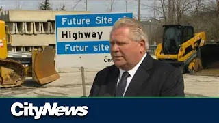 Premier Doug Ford talks plan to help traffic in Brampton, Mississauga