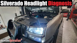 Silverado Headlight not working Diagnosis (High Beam works Low Beam does not work) | AnthonyJ350