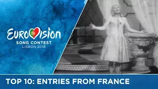 Top 10: Entries from France at the Eurovision Song Contest