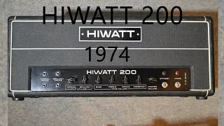 HIWATT 200 1974 with Fender Precision Bass