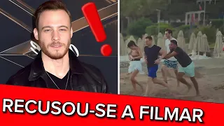 A cena que Kerem Bursin ficou triste e se recusou a filmar com Hande Erçel