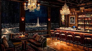 Paris Night Jazz In Cozy Bar Ambience - Smooth Saxophone Jazz Instrumental Music for Stress Relief