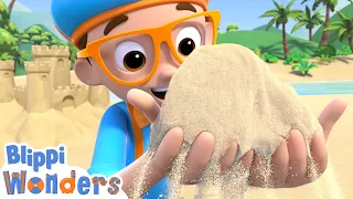 Blippi Learns How Sand Is Made! | Blippi Wonders Educational Videos for Kids