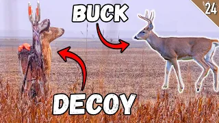 DEER HUNTING w/ a DECOY!! (Winter Weather ALERT❄️)