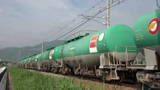 【4K定点撮影】EH200形貨物列車（篠ノ井線・稲荷山～篠ノ井）