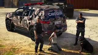 BARCA DO CHOQUE CANIL EM DESLOCAMENTO | PMGO / GTA 5 LSPDFR  #OLDBOB