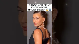 4 Things you didn't know about HAILEY BIEBER 😱 #shorts