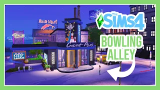 BOWLING ALLEY & LOUNGE! || THE SIMS 4 SPEED BUILD 🏡