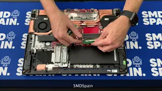 How to Upgrade M.2 Pcie Nvme SSD RAM Asus ROG Strix G17 G712LW Disassembly