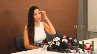 Sofia Hayat - Press Conference - Files FIR against Armaan Kohli