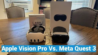 Apple Vision Pro vs. Meta Quest 3 Full Comparison - Design, Comfort, OS, Gaming, Movies, 3D + More!
