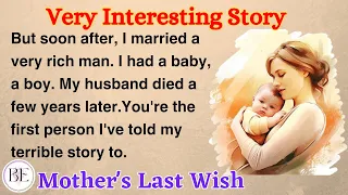 A Mother's Last Wish | Learn English through Story⭐ Level 3 - Graded Reader | Improve English