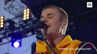 Justin Bieber - Cold Water Live [#OneLoveManchester] HD