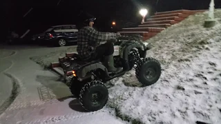 150cc ATV Winter Driveway Riding