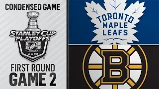 Toronto Maple Leafs vs Boston Bruins R1, Gm2 apr 13, 2019 HIGHLIGHTS HD