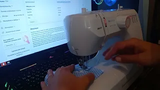демонстрация работы швейном машины