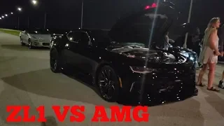 Mercedes AMG GT-C VS ZL1 Camaro, Upgraded Twin Turbo 335i, Hellcat, & AMG GLC63S! Street Racing!