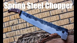 How To Forge A Parang Style Camp Knife Chopper From 5160 Spring Steel