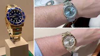 Rolex Watch Shopping 2023 - Full Gold Submariner and more good watches? #rolex #rolexsubmariner