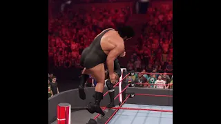 Becky Lynch Hits Avalanche Moonsault To André the Giant | WWE 2K22 #shorts