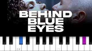 Limp Bizkit - Behind Blue Eyes  (piano tutorial)