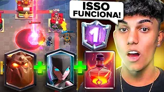 O TOP 1 GLOBAL USA A COMBINAÇÃO MAIS BIZARRA DA HISTÓRIA DO CLASH ROYALE!