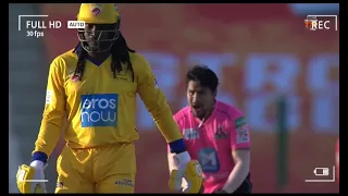 Chris Gayle Bowled out by Karan Kc l T 10 abhu dhabi season 4 l ....