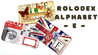 ROLODEX ALPHABET LETTER - E - #collagewithme #craftwithme #sevenplaza